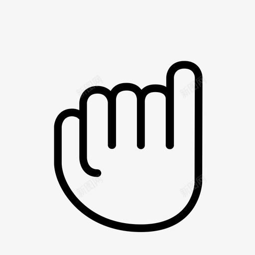 小指手小手图标svg_新图网 https://ixintu.com 小手 小指 手 承诺