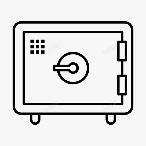 保险箱保安保险库图标svg_新图网 https://ixintu.com 保安 保险库 保险箱