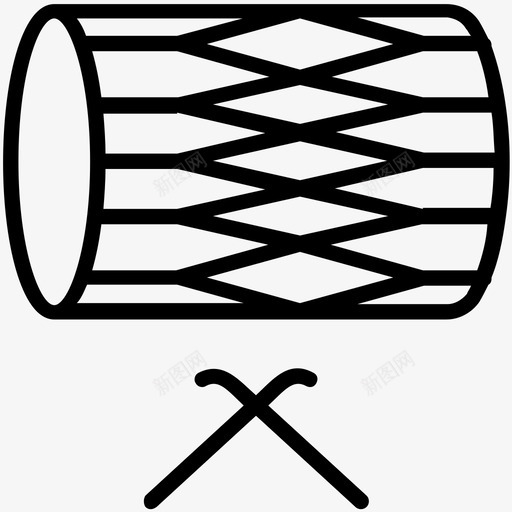 杜尔鼓鼓声乐器图标svg_新图网 https://ixintu.com 乐器 塔布拉 巴基斯坦文化和地标概述图标 杜尔鼓 鼓声
