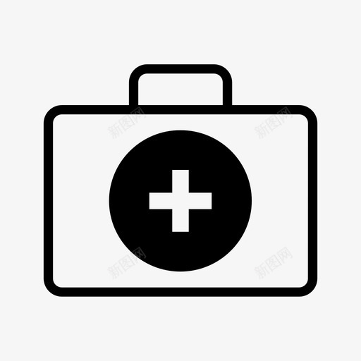 医疗箱护理健康图标svg_新图网 https://ixintu.com 健康 医疗箱 护理 药品