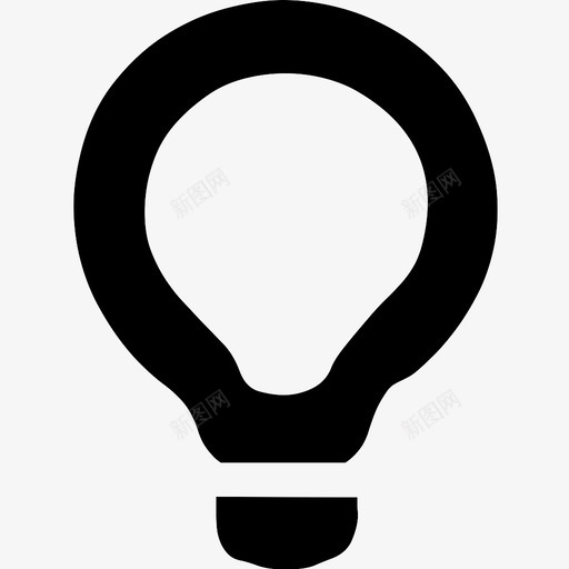 灯泡暗示想法图标svg_新图网 https://ixintu.com 发明 思考 想法 暗示 灯泡
