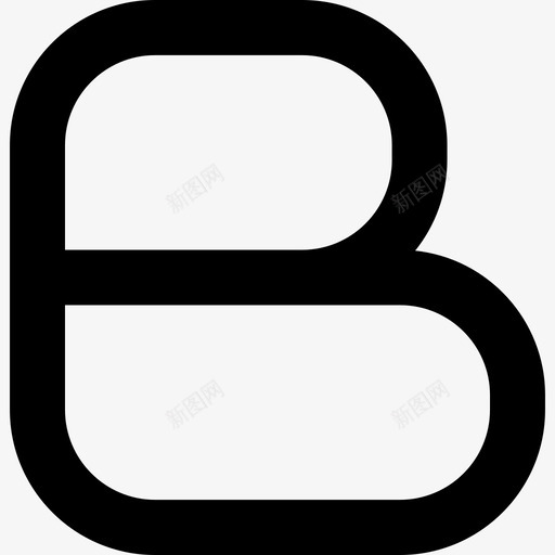 Blogger徽标社交网站线性图标svg_新图网 https://ixintu.com Blogger徽标 社交网站 线性
