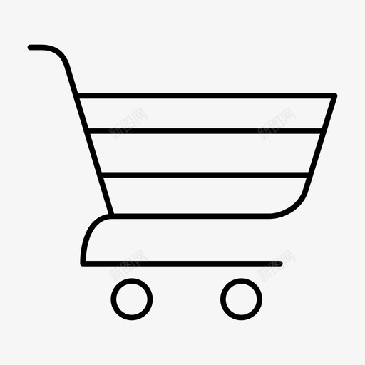 购物车采购商店图标svg_新图网 https://ixintu.com 商店 手推车 购物车 采购