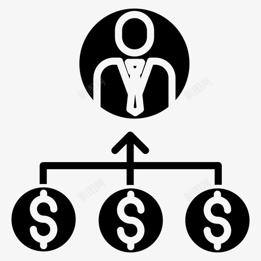 业务主管财务经理图标svg_新图网 https://ixintu.com 业务主管 财务经理
