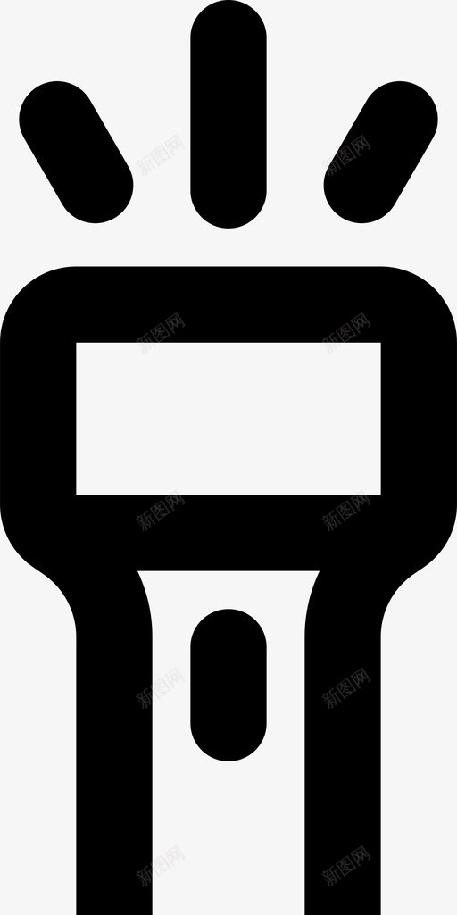 手电筒闪光工具图标svg_新图网 https://ixintu.com 工具 手电筒 环游世界 闪光