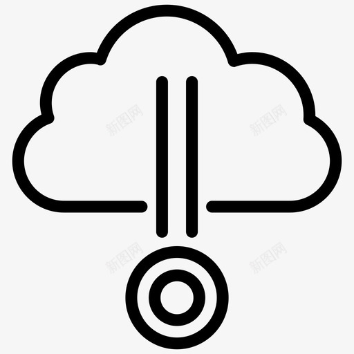筹款云计算融资图标svg_新图网 https://ixintu.com futuro 云计算 筹款 融资 转账