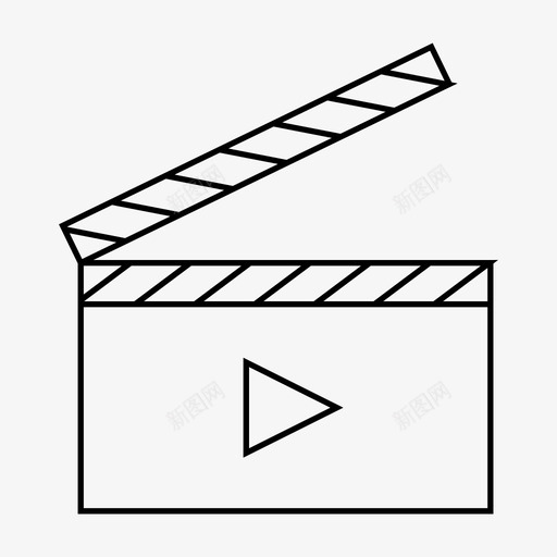 电影放映视频图标svg_新图网 https://ixintu.com 放映 电影 网络和用户界面 视频