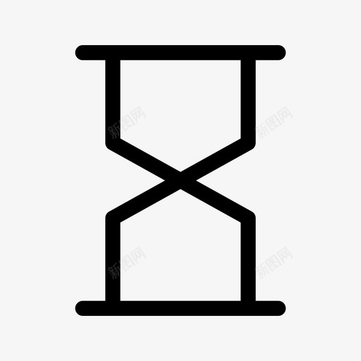 沙漏倒计时沙子图标svg_新图网 https://ixintu.com 倒计时 十一月图标线 沙子 沙漏 计时器