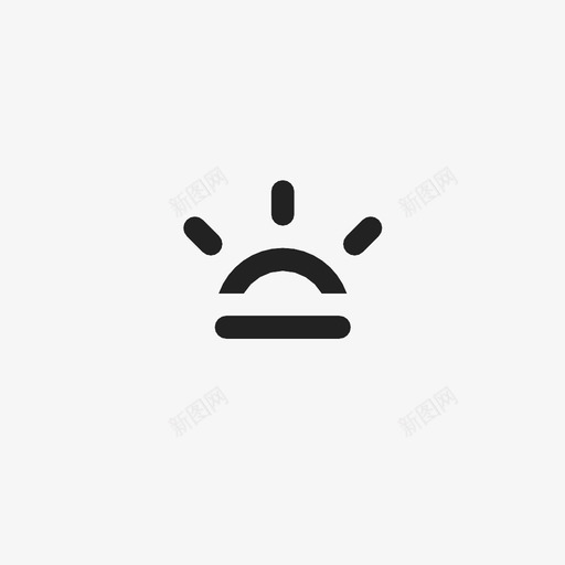 太阳天气预报晴天图标svg_新图网 https://ixintu.com 天气 天气预报 太阳 晴天