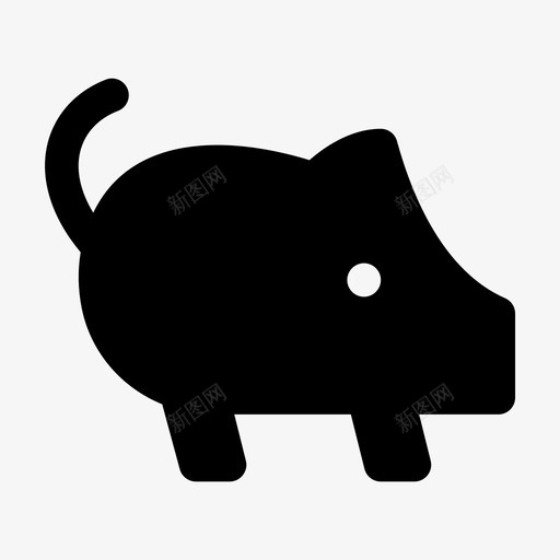 猪动物农场图标svg_新图网 https://ixintu.com 农场 动物 小猪 猪 猪肉 飞龙兽字形
