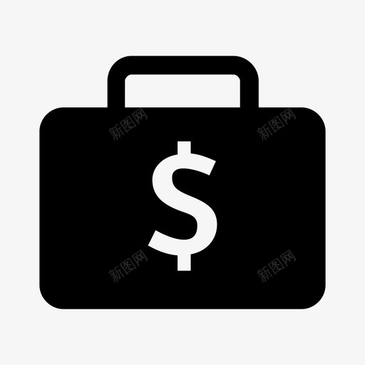 生意包公司图标svg_新图网 https://ixintu.com 公司 包 工作 手提箱 生意