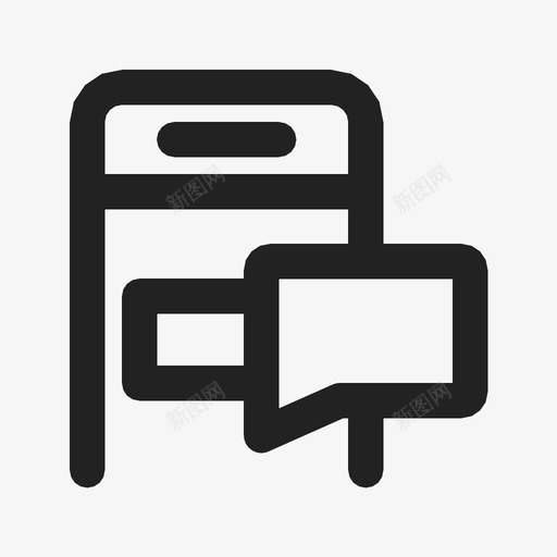 短信手机智能手机图标svg_新图网 https://ixintu.com 手机 智能手机 短信 触摸屏