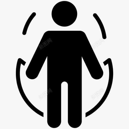跳绳体操运动员形象奥林匹克运动图标svg_新图网 https://ixintu.com 体操运动员形象 奥林匹克标志 奥林匹克运动 艺术体操 跳绳