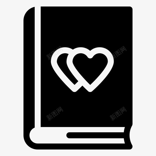 爱情书心浪漫图标svg_新图网 https://ixintu.com 心 浪漫 爱情书 爱情和浪漫