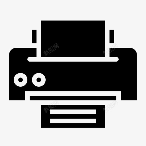 打印机打印办公用品图标svg_新图网 https://ixintu.com 办公用品 打印 打印机