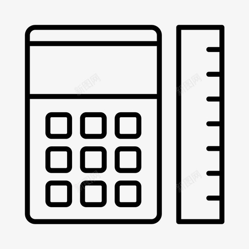 计算器学术教育图标svg_新图网 https://ixintu.com 学术 学校 教育 数学 计算器