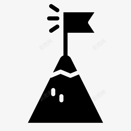 山目标团队精神扎实图标svg_新图网 https://ixintu.com 团队精神扎实 山 目标