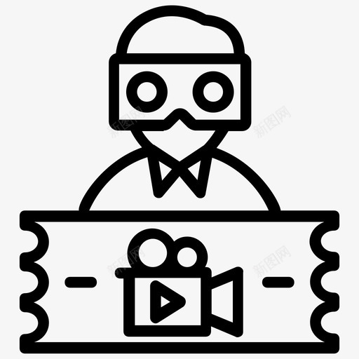 3d影院3d电影数字影院图标svg_新图网 https://ixintu.com 3d影院 3d电影 数字影院 立体电影 视频生产线图标