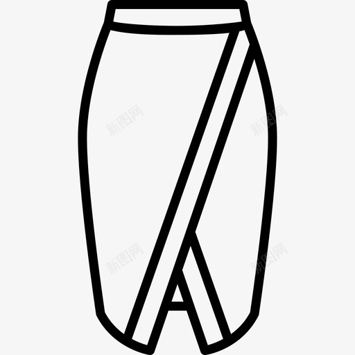 短裙时尚漂亮的衣服图标svg_新图网 https://ixintu.com 时尚 漂亮的衣服 短裙