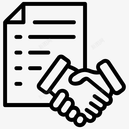 合伙契约合作公司业务图标svg_新图网 https://ixintu.com 人力资源线图标 公司业务 合伙协议 合伙契约 合伙条款 合作