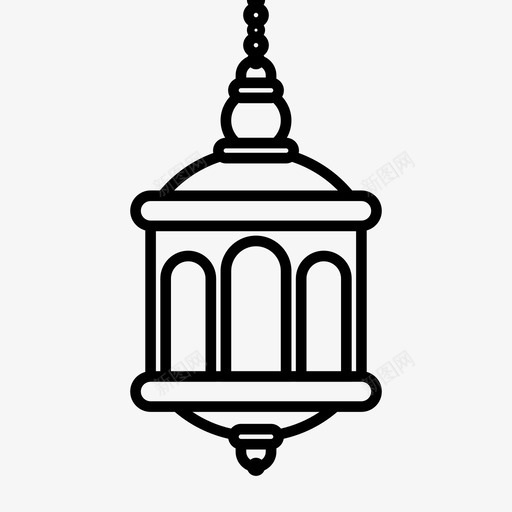 灯笼灯斋月图标svg_新图网 https://ixintu.com 斋月 灯 灯笼