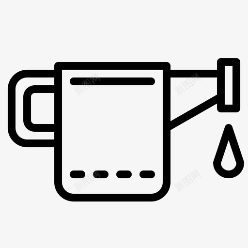 水壶花园园艺工具图标svg_新图网 https://ixintu.com 园艺工具 水壶 花园
