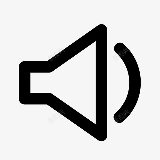 声音扬声器音量图标svg_新图网 https://ixintu.com uiux图标套件厚度 声音 扬声器 音量
