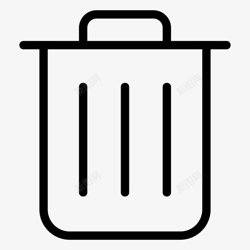 垃圾箱删除电子邮件图标svg_新图网 https://ixintu.com 删除 回收站 垃圾箱 电子邮件 邮件对象
