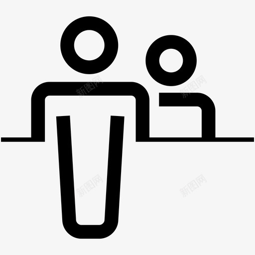接待台送货图图标svg_新图网 https://ixintu.com 图 扁平 接待台 欢迎 送货