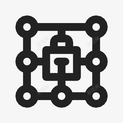 密码访问锁定图标svg_新图网 https://ixintu.com 保护 安全 密码 访问 锁定