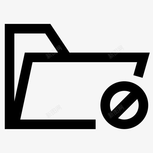 拒绝文件夹ux图标svg_新图网 https://ixintu.com ux 拒绝 文件夹 权限 用户界面