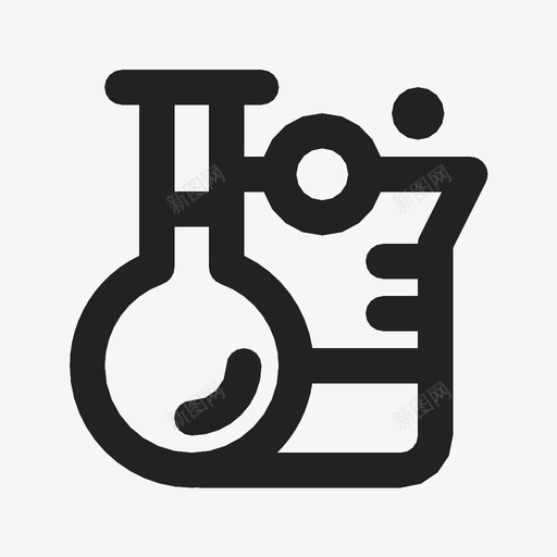 烧瓶瓶子灯泡图标svg_新图网 https://ixintu.com 化学 灯泡 烧瓶 瓶子 科学