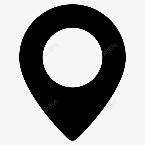 地图图钉位置位置指针图标svg_新图网 https://ixintu.com 位置 位置指针 地图区域 地图图钉 地图指针 用户界面字形图标