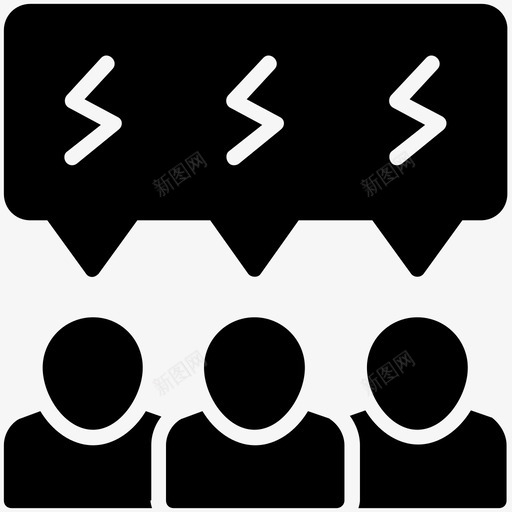 软技能沟通技能企业管理字形图标svg_新图网 https://ixintu.com 企业管理字形图标 沟通技能 软技能