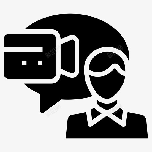直播大众传播录音图标svg_新图网 https://ixintu.com 大众传播 录音 直播 社交媒体策略字形图标
