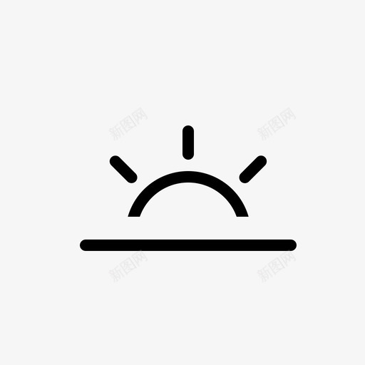 icon 33 sunset.2svg_新图网 https://ixintu.com icon 33 sunset.2