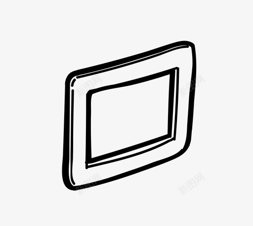 画框艺术绘画图标svg_新图网 https://ixintu.com 图片 家用手绘 照片 画框 相框 绘画 艺术