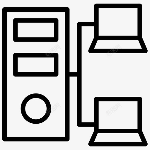计算机网络客户端服务器数据通信图标svg_新图网 https://ixintu.com 客户端服务器 托管服务器 数据网络管理 数据通信 计算机网络 计算机网络线路图标