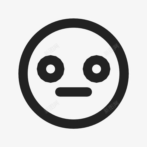 震惊激动表情图标svg_新图网 https://ixintu.com 激动 笑脸 茫然 表情 震惊