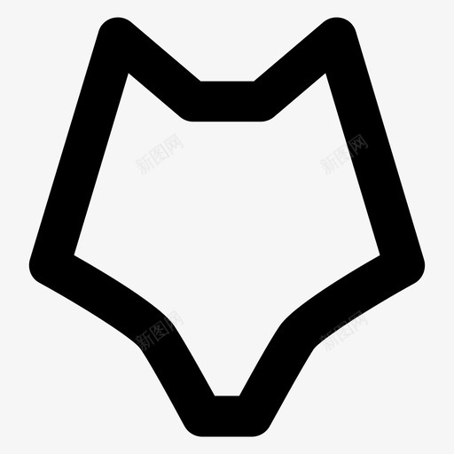 狐狸动物野生图标svg_新图网 https://ixintu.com 动物 狐狸 野生