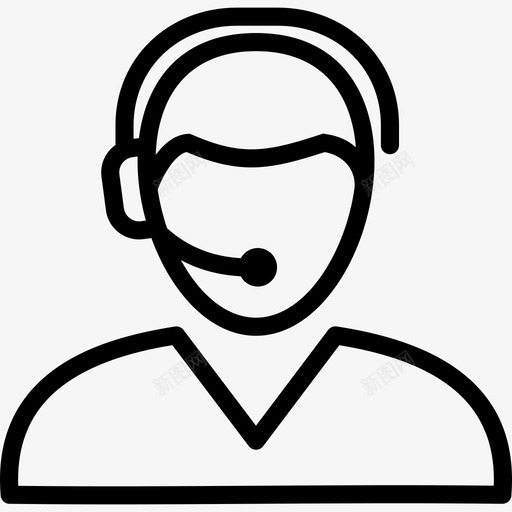 客户代表客户耳机图标svg_新图网 https://ixintu.com 客户 客户代表 客户支持概要 支持 服务 耳机