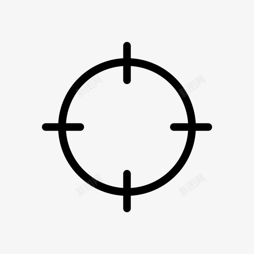 目标尝试交叉线图标svg_新图网 https://ixintu.com 交叉线 尝试 成功 用户界面基本图标大 目标