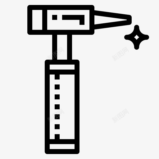 耳镜听力耳朵图标svg_新图网 https://ixintu.com 医疗 医院 听力 耳朵 耳镜