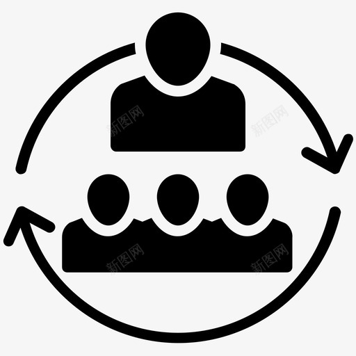 劳动力雇员仆人图标svg_新图网 https://ixintu.com 仆人 企业管理字形图标 劳动力 工人 职员 雇员