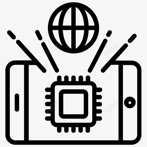 全息显示人工智能未来技术图标svg_新图网 https://ixintu.com 人工智能 人工智能线图标 全息临场感 全息显示 全息通信 未来技术