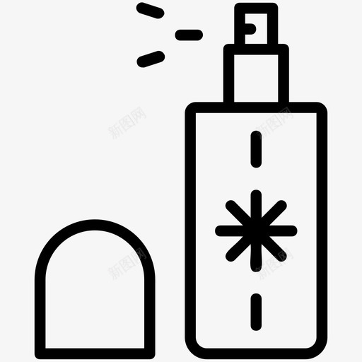 身体喷雾除臭剂香水喷雾图标svg_新图网 https://ixintu.com 美容院系列图标 身体喷雾 除臭剂 香水 香水喷雾