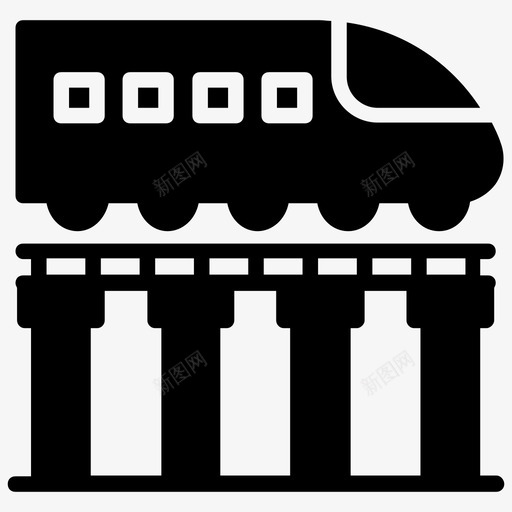 高速运输电动火车有轨电车图标svg_新图网 https://ixintu.com 人工智能字形图标 有轨电车 电动火车 高速运输
