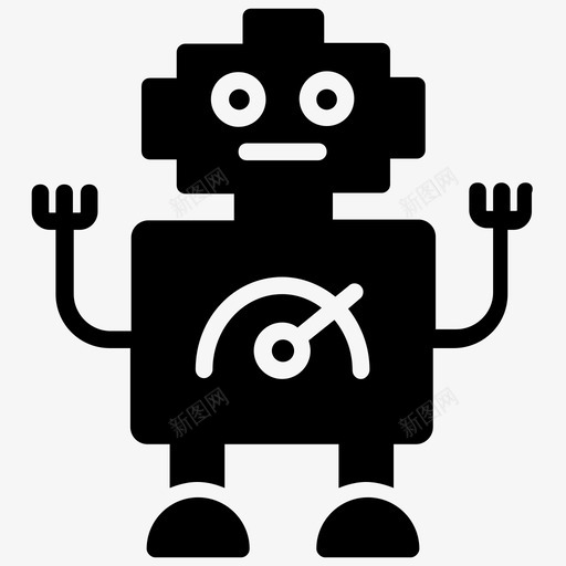 机器人技术人工智能仿生人图标svg_新图网 https://ixintu.com 人工智能 人工智能字形图标 仿生人 机器人技术 类人