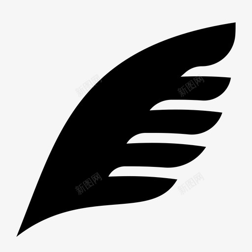 翅膀帽檐鳍图标svg_新图网 https://ixintu.com 侧翼 帽檐 翅膀 苍蝇 鳍