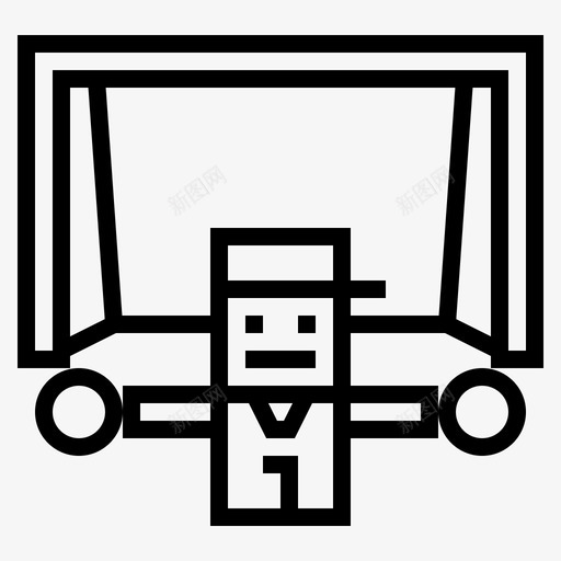 守门员防守保护图标svg_新图网 https://ixintu.com 保护 守门员 足球 防守